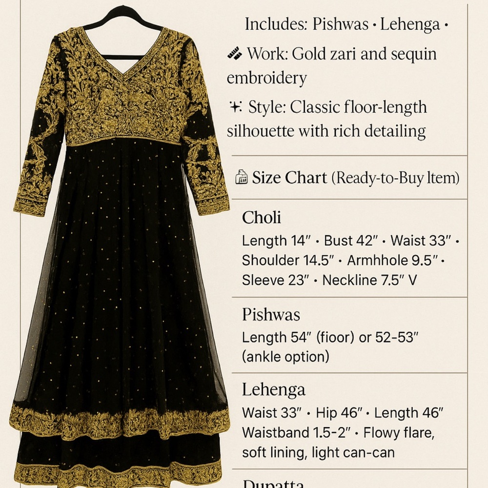 Black and Gold Maxi Dress